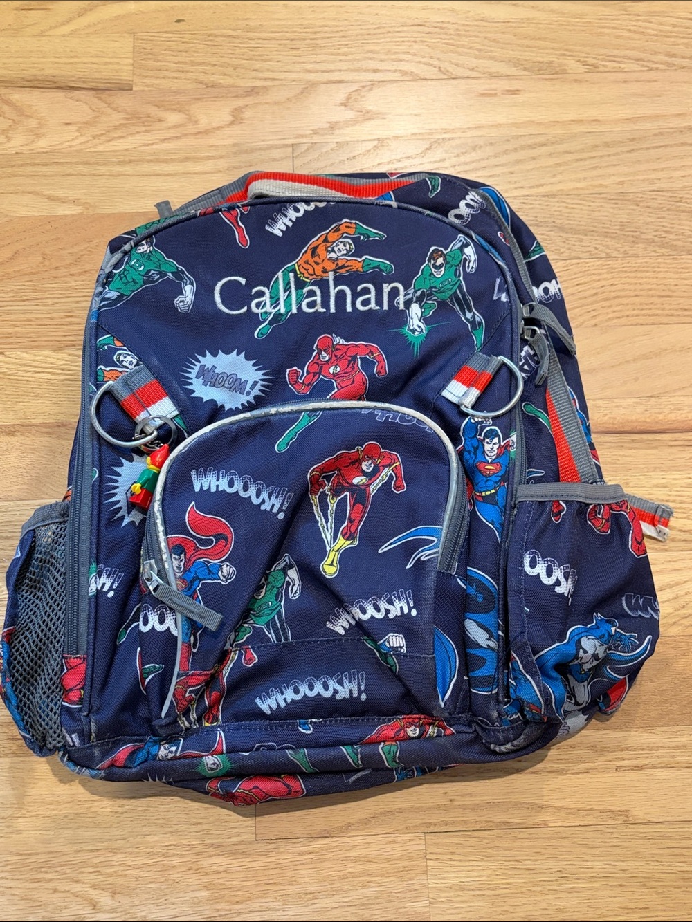 Pottery Barn Kids Navy Superhero Backpack - Justice League, Large